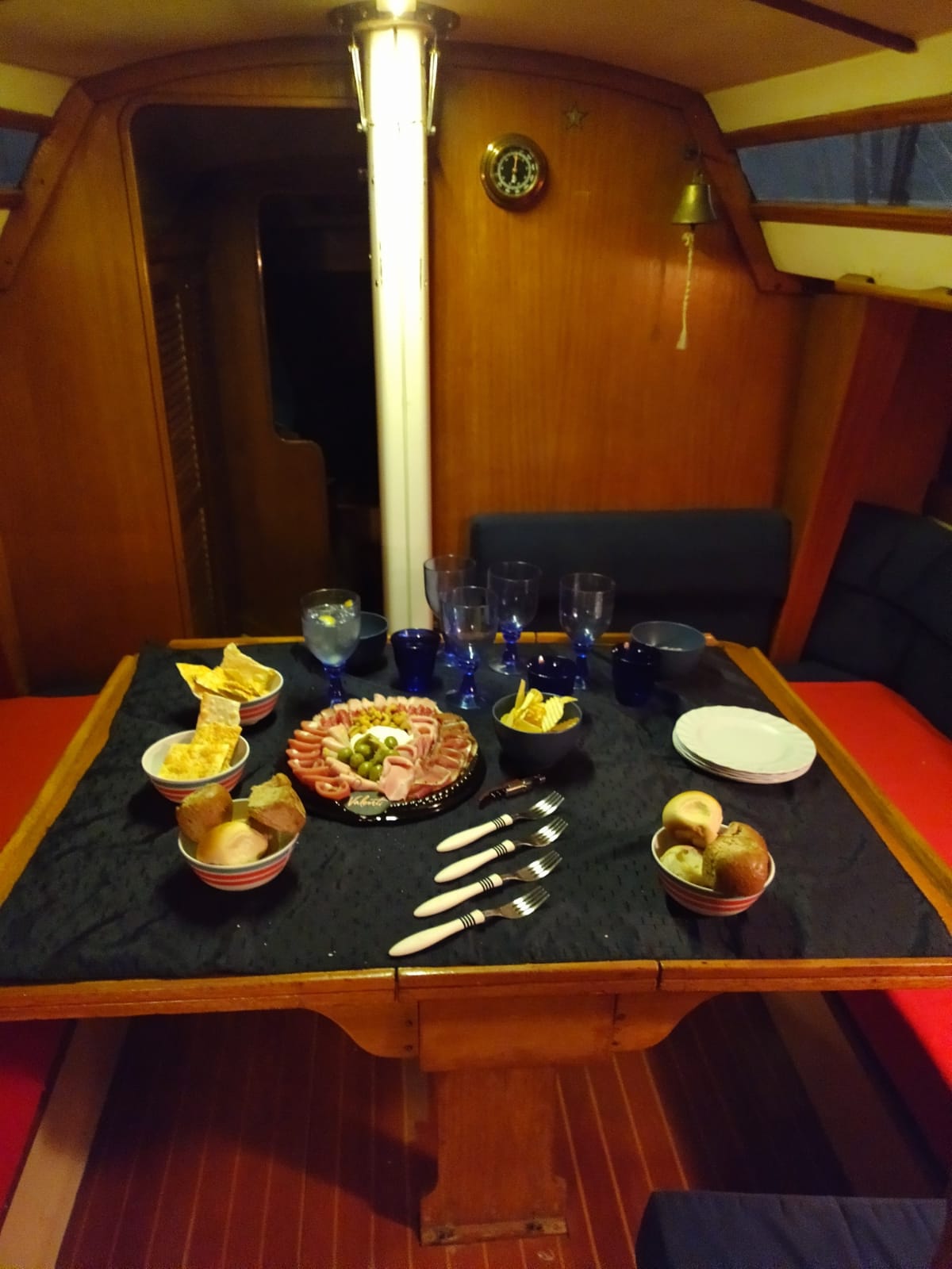 Interior del velero